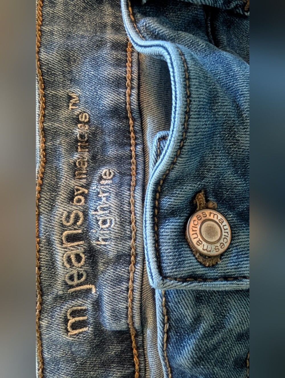Maurice's Distressed High-Rise Blue Women's Jeans - Picture 4 of 7
